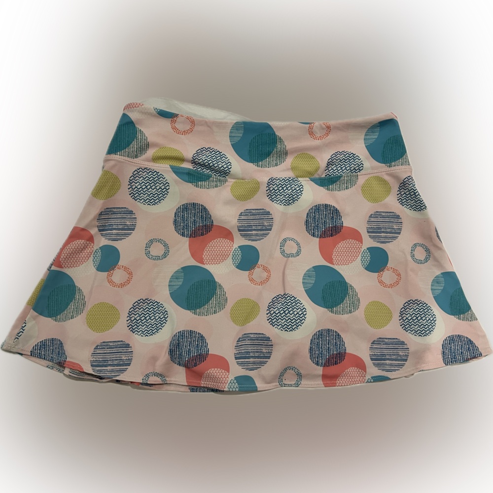 Polka dot tennis skort